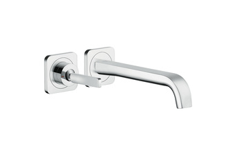 AXOR Citterio E single lever basin mixer for concealed installation with escutcheons wall-mounted