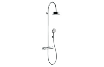 AXOR Citterio showerpipe with thermostatic mixer and overhead shower 1jet