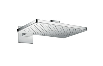 AXOR overhead shower 460 / 300 2jet with shower arm and square escutcheons