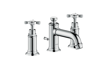 AXOR Montreux 3-hole basin mixer 30 with pop-up waste set