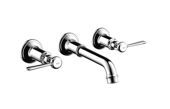 AXOR Montreux 3-hole basin mixer for concealed installation and lever handles