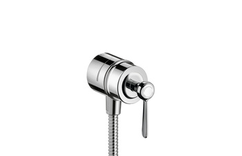AXOR Montreux Fixfit stop wall outlet with shut-off valve and lever handle
