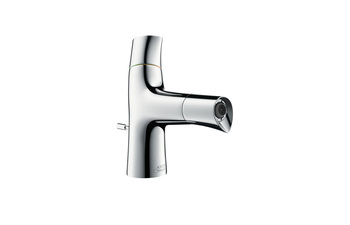 AXOR Starck Organic 2-handle bidet mixer with pop-up waste set