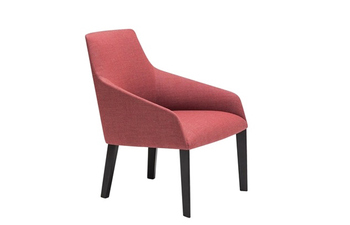 Alya Loungesessel mit Vierfußgestell niedrige Lehne