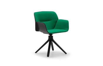 Nuez Chair wooden swivel base
