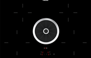 BORA Basic Hyper glass ceramic cooktop with integrated cooktop extractor - Recirculation