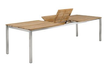 Classic stainless steel extending table