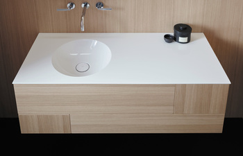 Coco mineral cast washbasin incl. vanity unit