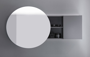 Coco mirror cabinet with indirect LED-light and selection: cold/warm white