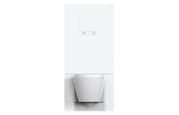 WC module white, manual flushing panel