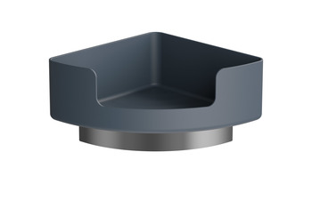 Corner shelf with holder