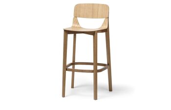 Leaf bar stool with back rest