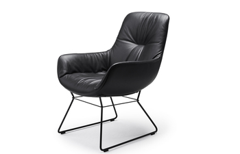 Leya cocktail lounge chair with wire frame