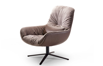 Leya lounge chair with x-base frame