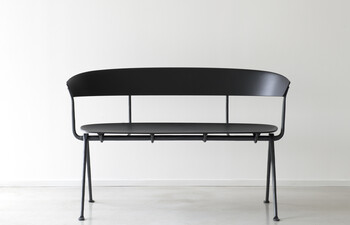 OFFICINA bench with backrest