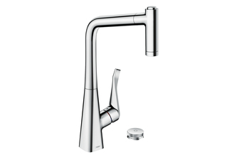 Metris Select single lever kitchen mixer with pull-out spout