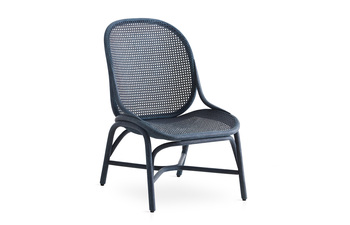 Frames Sessel mit niedriger Rückenlehne und Rattan-Beinen T052 R
