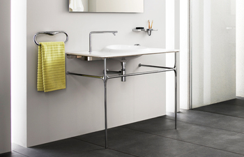Istanbul washbasin with metal rack