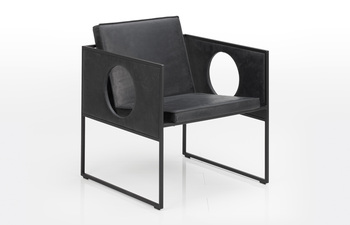 Grace armchair with cut-outs