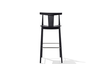 Smile bar stool with backrest