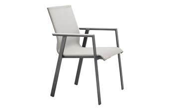 Soul stacking chair with alu-onlay