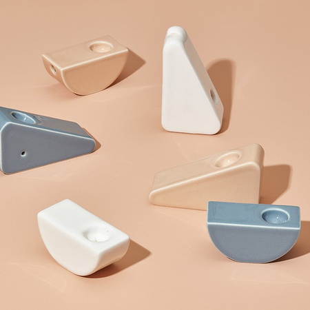 On sale at Tetra: geometrical shaped pipes by Yew Yew.