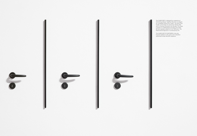 With its graphic installation, the manufacturer of door fittings and glass doors celebrated mathematics as a general science of structures.