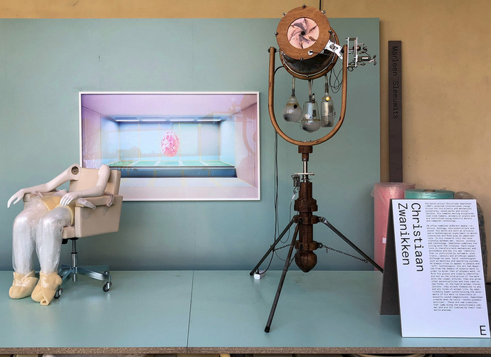 Installation by Christiaan Zwanikken, Marleen Sleeuwits and the "AVL Torture Chair"