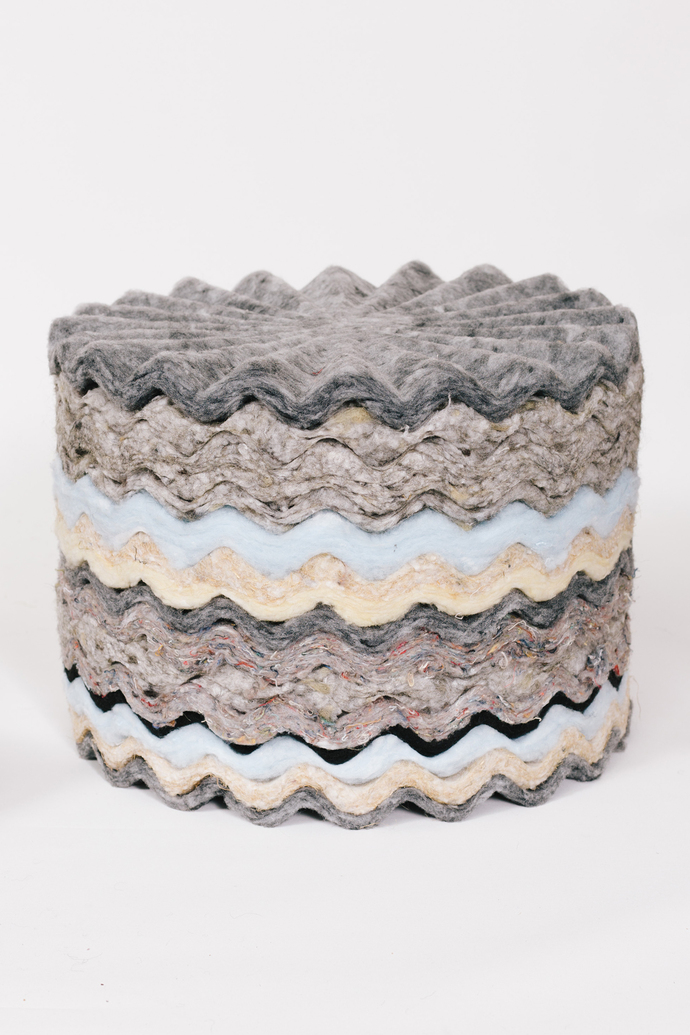 "Fibermates" made of recycled fibres by Laura Jungmann, Jonathan Radetz, Martha Schwindling and Elena Tezak.