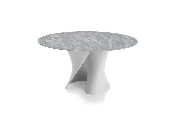 S Table Bianco Top Grigio Hr