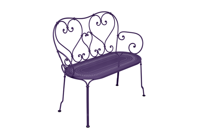 1900 Bench Aubergine