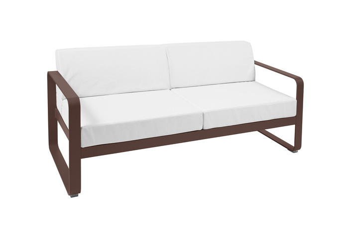 Bellevie Sofa 2 Seated Blanc Gris Rouille