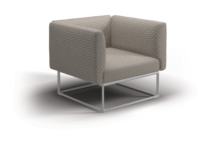 Maya 75 X 75 Lounge Chair White Wave Buff 01