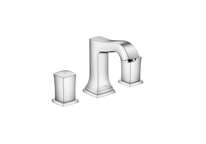 Hansgrohe Metropol Classic Chrome 3 Hole Washbasin Mixer Zero