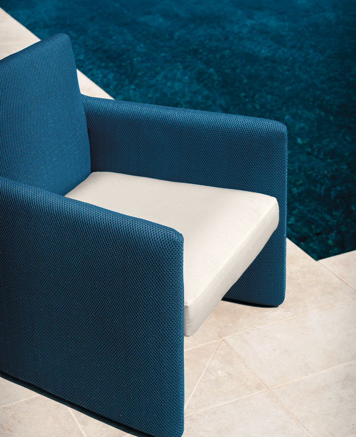 3 Double Lounge Chair Navy Net