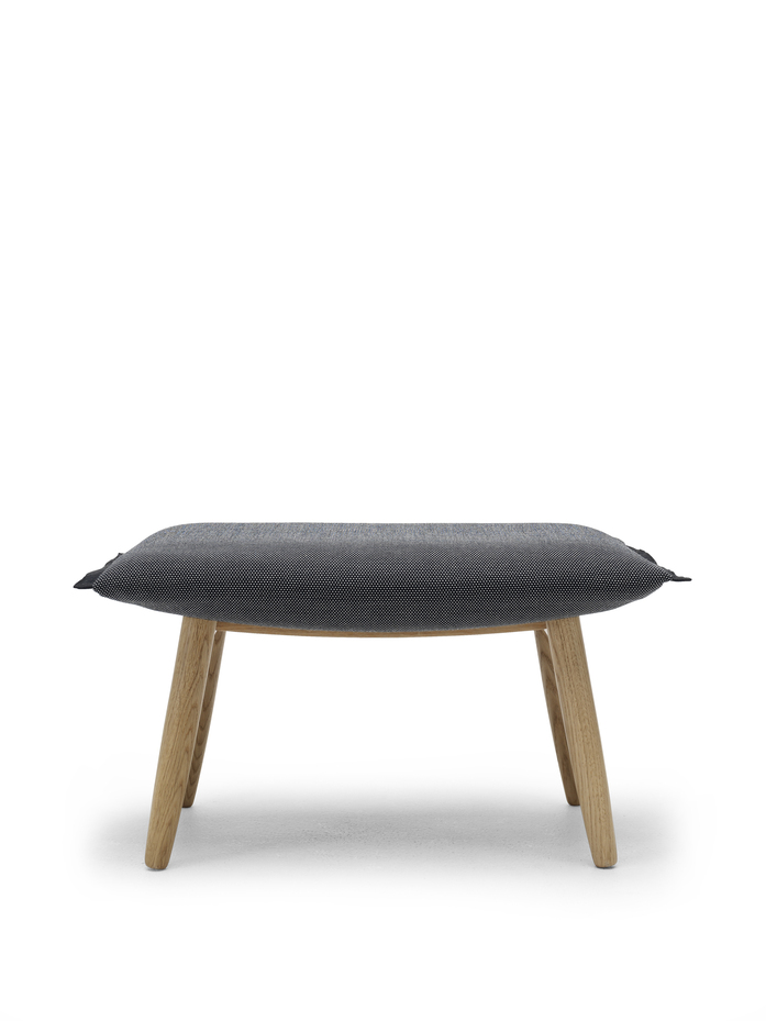 Eoos E016 Footstool Oak Fabric Front