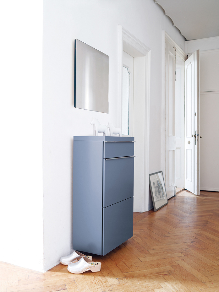 Basic Aufbewahrung Schuhschrank Klappenschuhschrank Eisblau Schoenbuch
