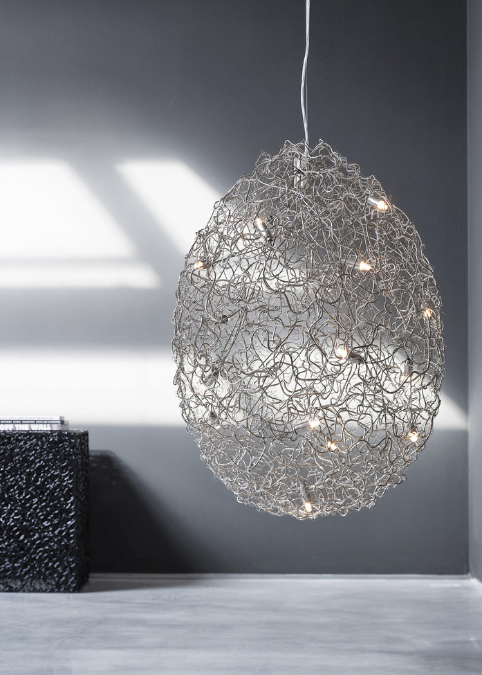 Brandvanegmond Crystalwaters Hanginglamp 60 Nickel Private Interior