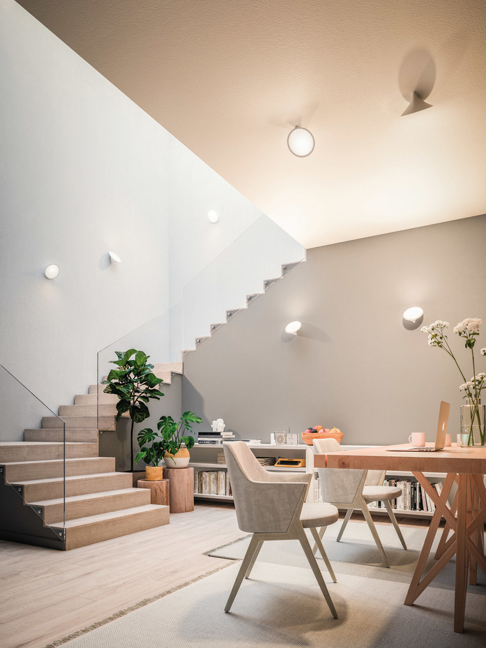 Orchid Sand White Wall Ceiling Setting