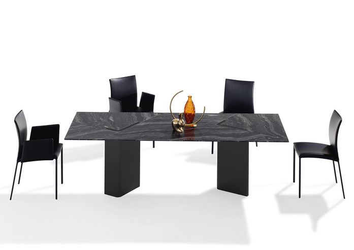 1595 0 S02 Kallisto Agatha Gruppe Deko Sockel Edelstahl Black