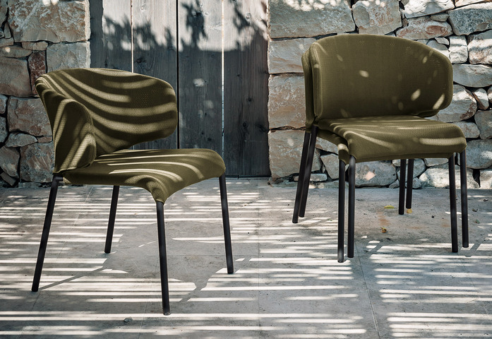 2 Double Chair Olive Slider