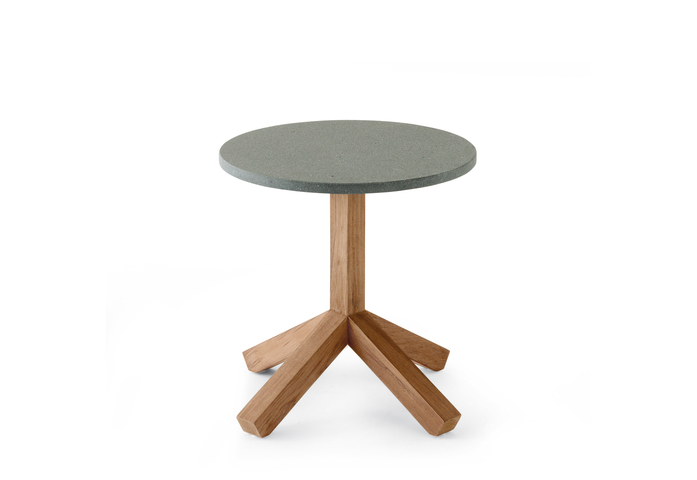 4 Root 045 Side Table Luna Stone Top