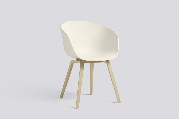 Aac22 Oak Matt Laquer Cream White