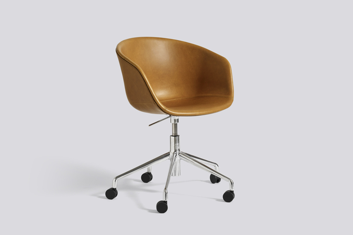 Aac53 Alu Base Leather Silk Cognac