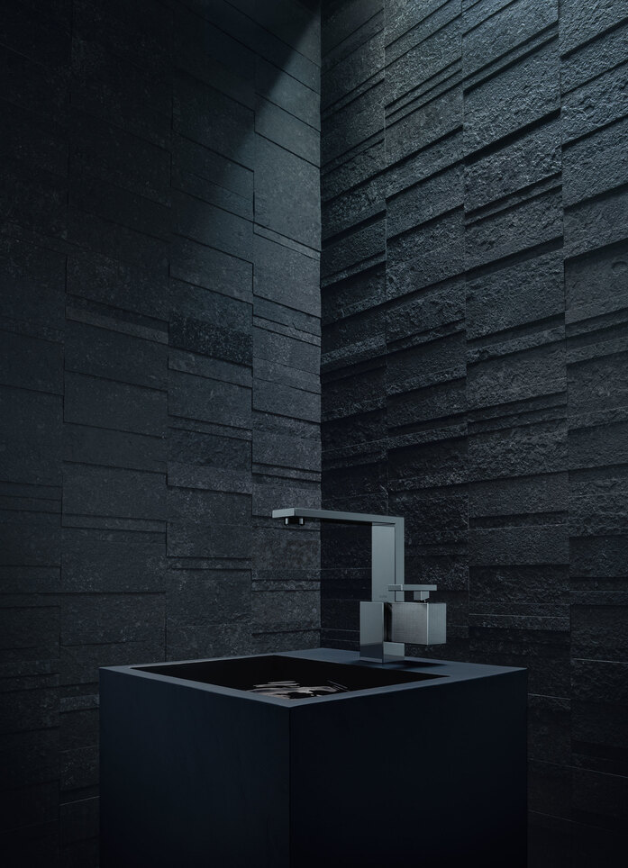 AXOR Edge Washbasin Faucet Structured with Basin 2