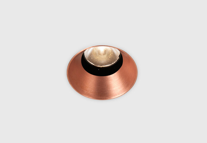 Aplis In Line 40 Red Satin Copper Led Downlight5