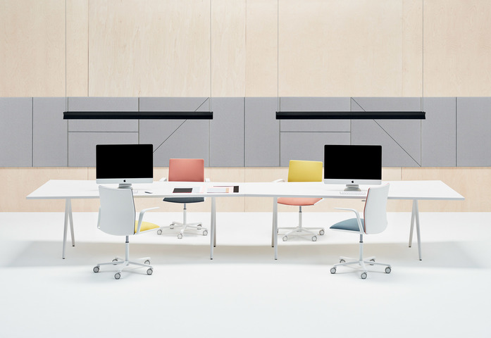 Arper Meety Table Trapezoidal 1