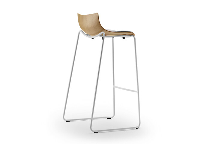 Ascalon Ba004 S Preludia Bar Oak Fjord151 White Frame Back