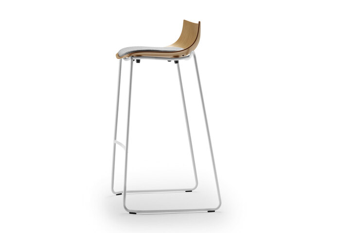 Ascalon Ba004 S Preludia Bar Oak Fjord151 White Frame Side