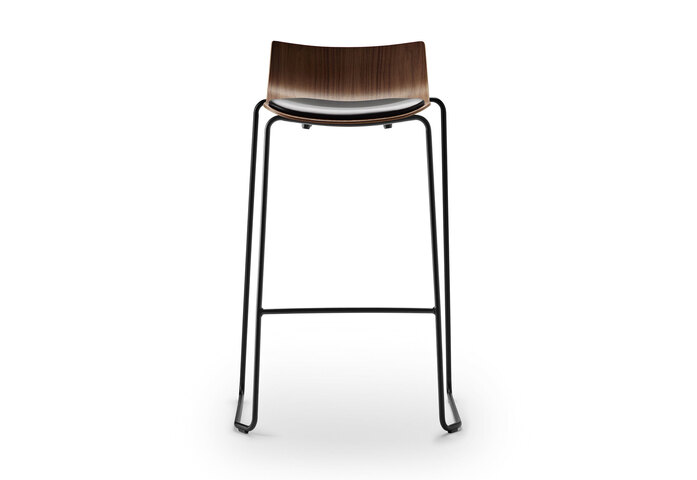 Ascalon Ba004 S Preludia Bar Walnut Thor301 Black Frame Front